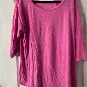Pink 3/4 sleeve shirt